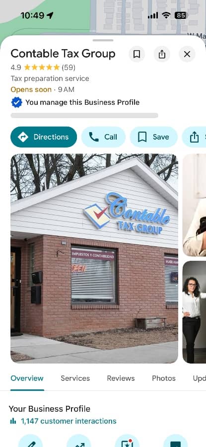 Contable Tax Group Google Business Profile