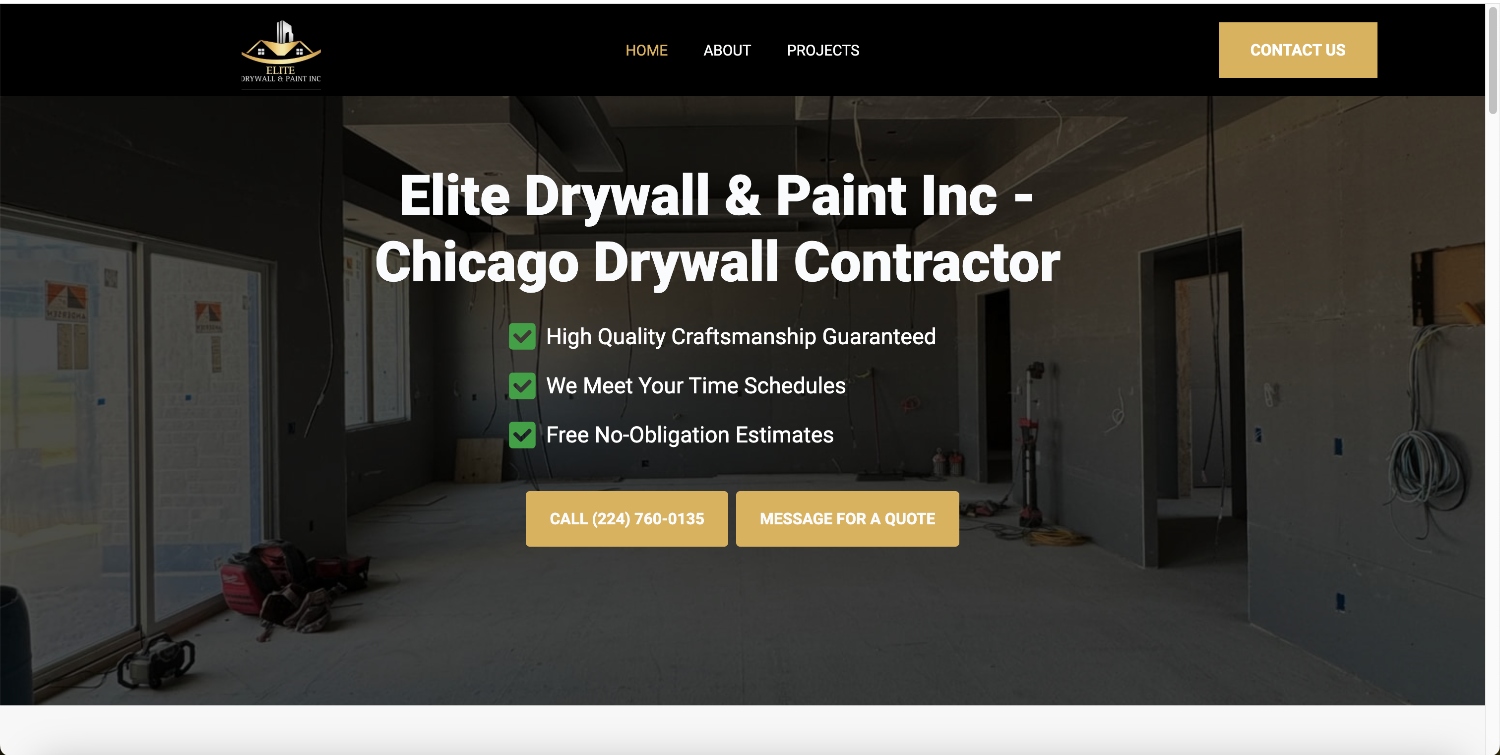 elite drywall & paint inc