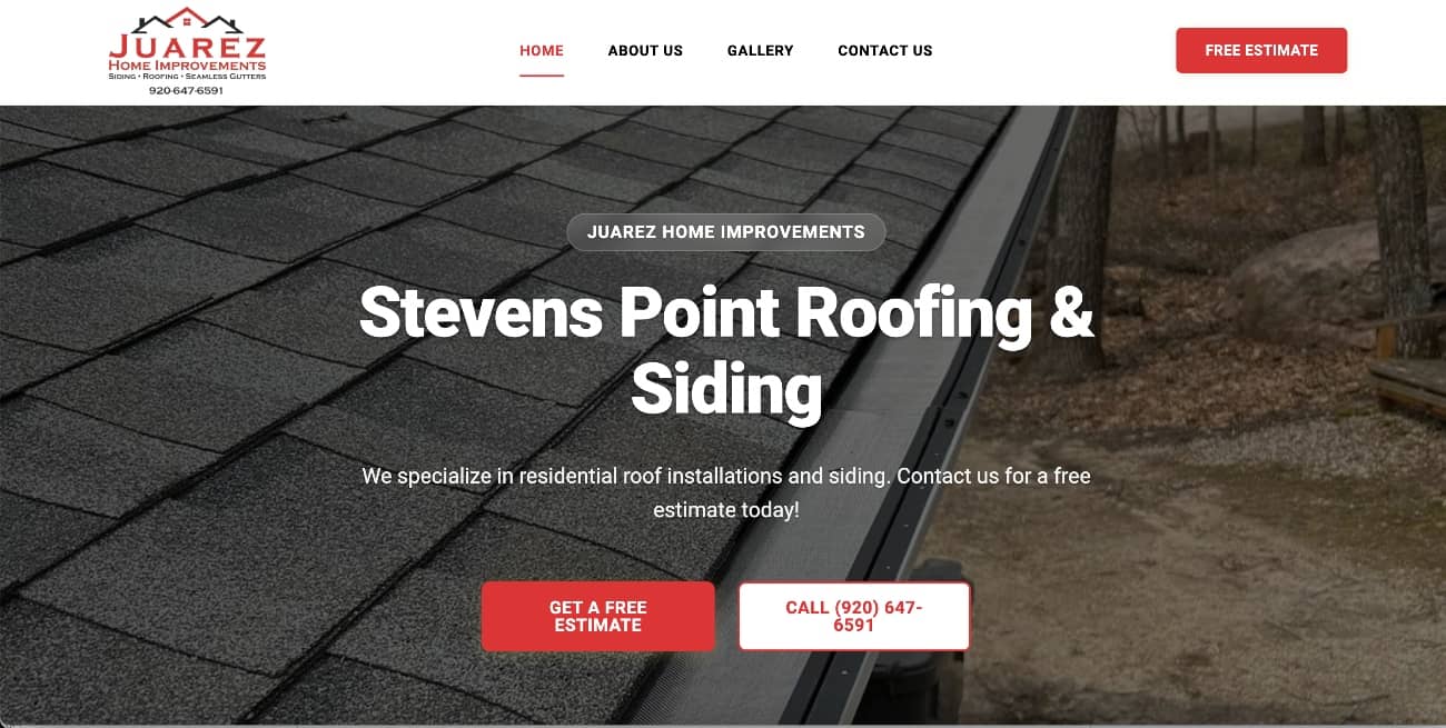 Juarez Home Improvements website